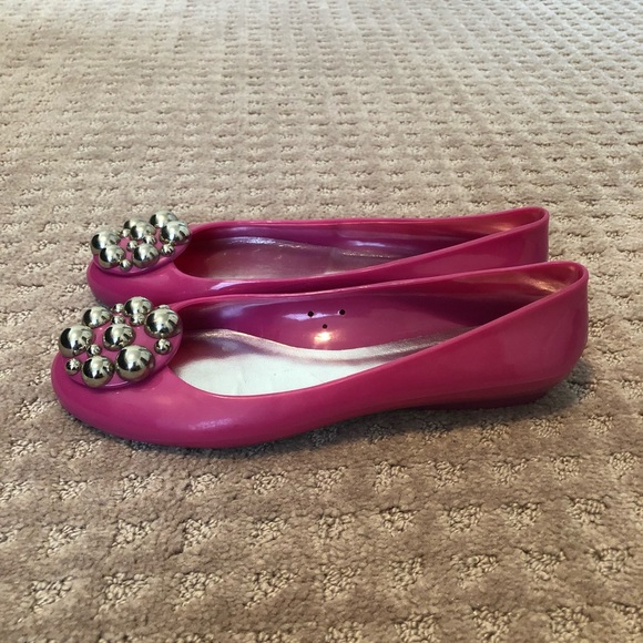 Pretty in pink! Stuart weitzman jelly flats - Picture 2 of 3
